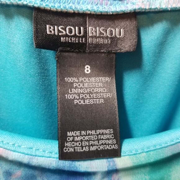 Bisou Bisou bt Michele Bohbot | Floral Multi-Color | Maxi Dress | Size 8 - Picture 10 of 12